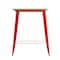Flash Furniture 31.5 SQ Bar Top Table Brown Poly Top/Red Frame JJ-T14619H-80-BRRD-GG - alternate 2